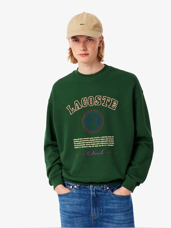 Lacoste Other - NWT Lacoste Men's Heritage Embroidery Fleece Sweatshirt